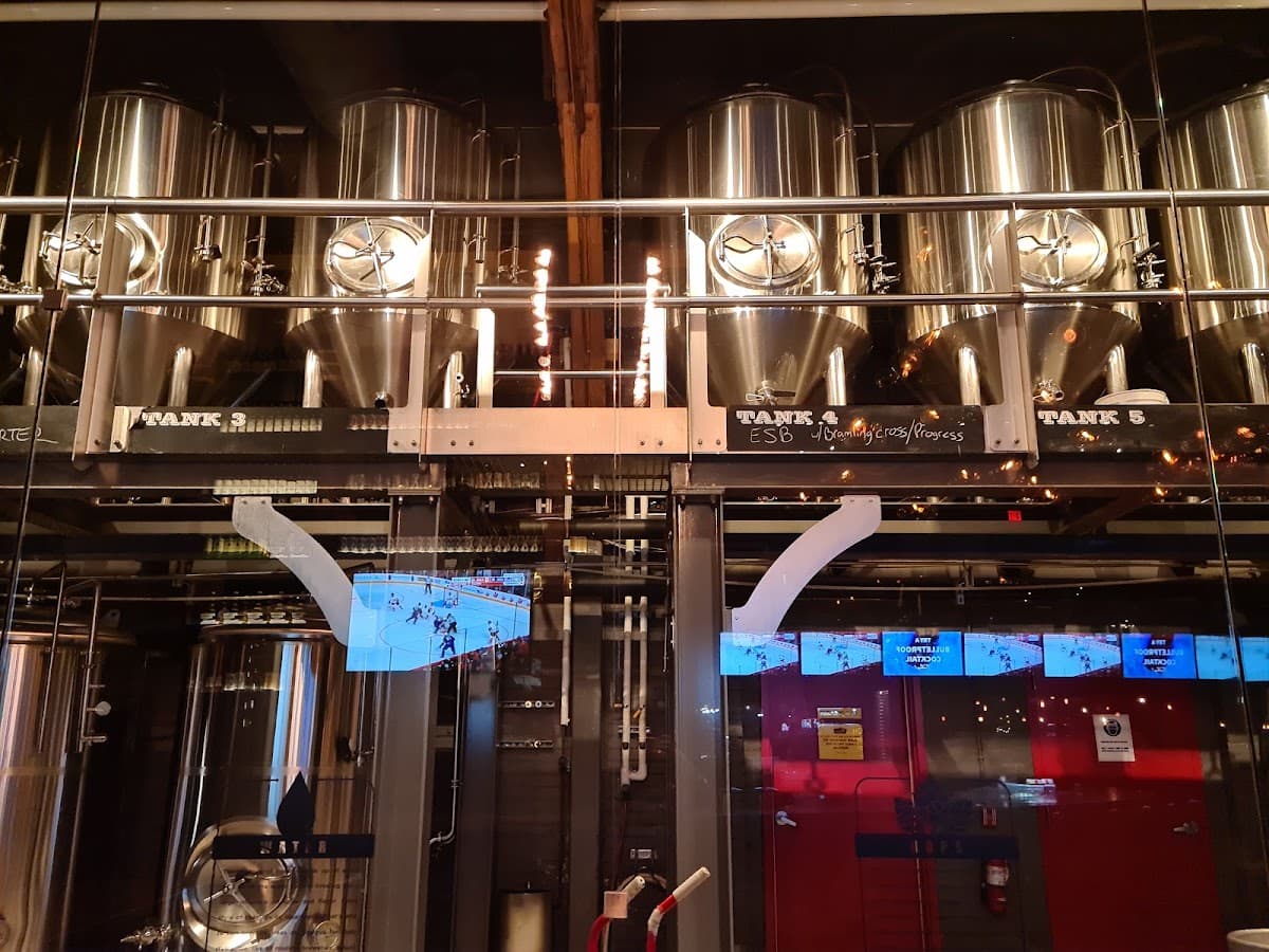 Dog-friendly patio at Amsterdam Brewhouse