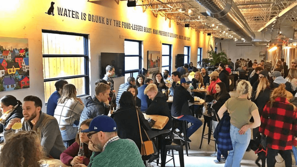 Dog-friendly Black Lab Brewing in Toronto