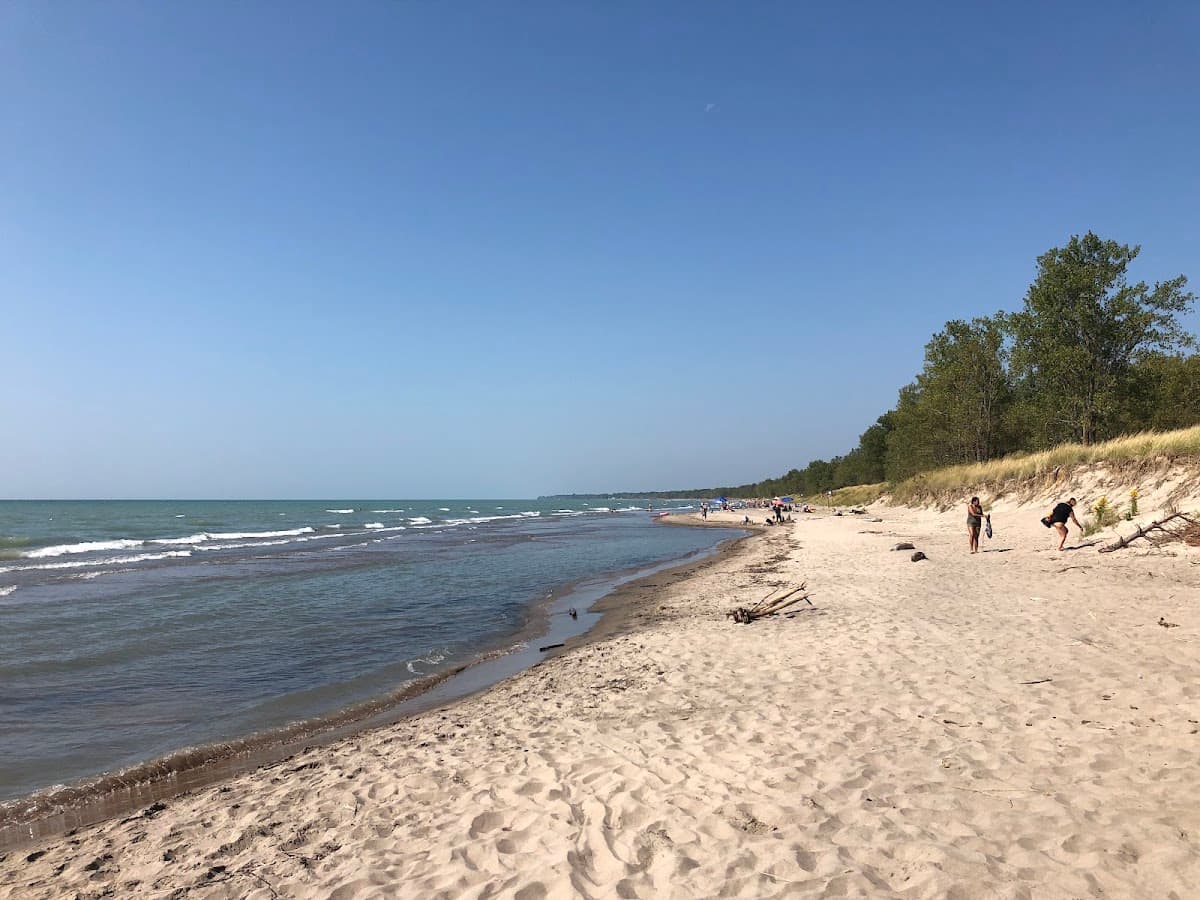 Sandy beach at Long Point Provincial Park